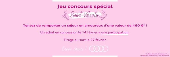 Audi Amiens - Premium Picardie - Participez à notre jeu concours Saint Valentin !